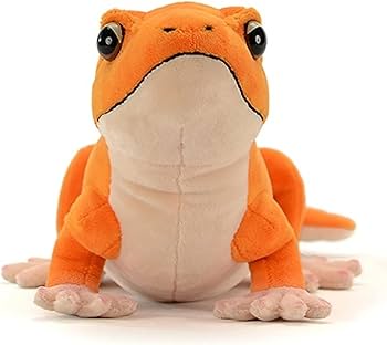 Amazon.co.jp: 爬虫類 トカゲ ぬいぐるみ リアルなヤモリ オレンジ